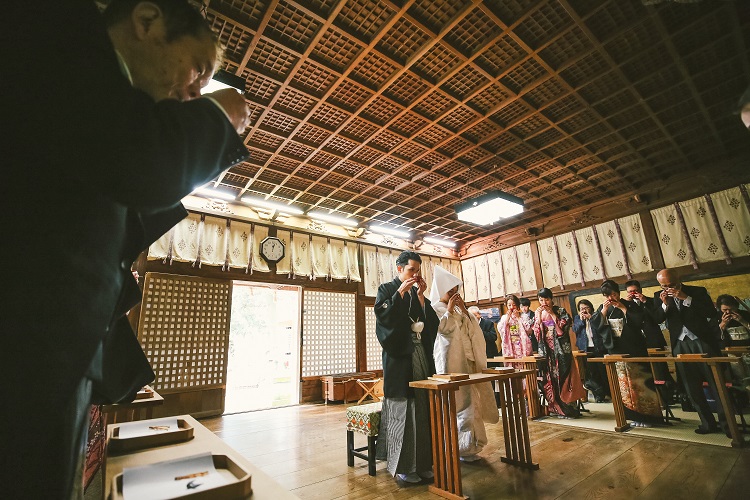 三国神社　神前式