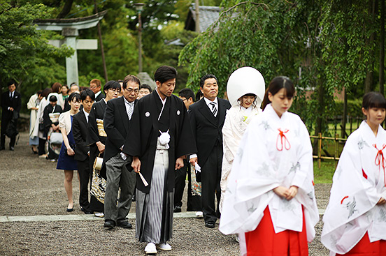 足羽神社　神前結婚式